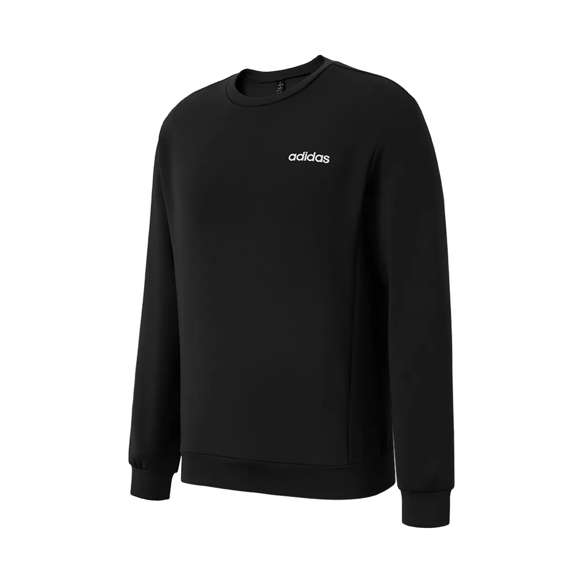 Adidas Sweatshirts Men's Black Crew Neck Moderate Regular
