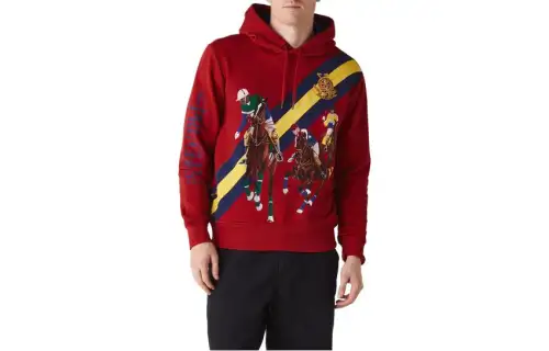 Polo Ralph Lauren Cartoon red long-sleeve with hood