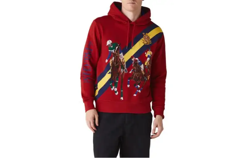 Polo Ralph Lauren Cartoon red long-sleeve with hood