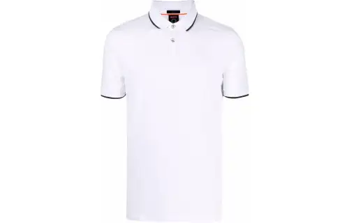 Hugo Boss logo embroidered polo shirt