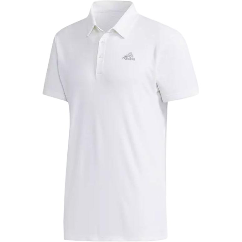 Adidas Originals HEAT.RDY Polo Shirts Men's White Polo Collar Moderate Straight Fit