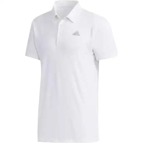 Adidas Originals HEAT.RDY Polo Shirts Men's White Polo Collar Moderate Straight Fit