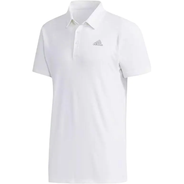 Adidas Originals HEAT.RDY Polo Shirts Men's White Polo Collar Moderate Straight Fit
