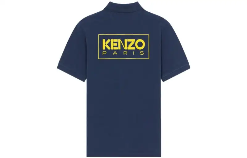 KENZO x Nigo Letter Logo FW22 Polo Shirt Men's Dark Blue