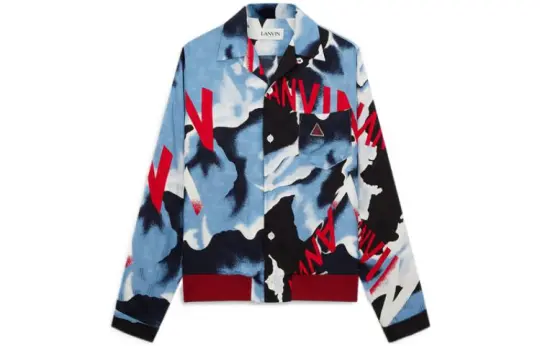 Lanvin Shirts Men's Blue Moderate Other