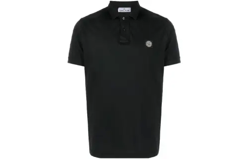 STONE ISLAND SS22 Polo Shirt Men's Black