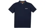 Timberland Polo Shirts Men's Dark Blue Polo Collar Moderate Straight Fit