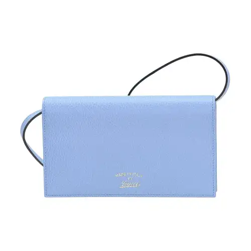GUCCI Litchi Grain Cow Leather Wallet, Shoulder Bag, Crossbody Bag Women's
