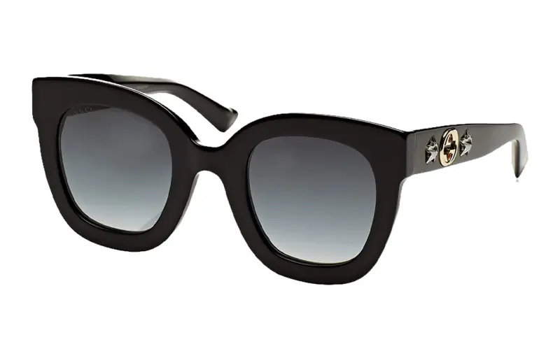 GUCCI Eyewear Monogram Star Cat Eye Sunglasses