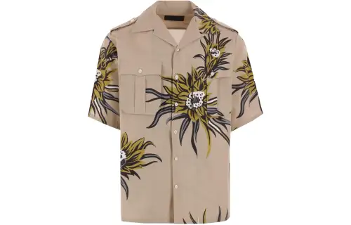 Prada Pattern-Printed Short-Sleeved Shirt