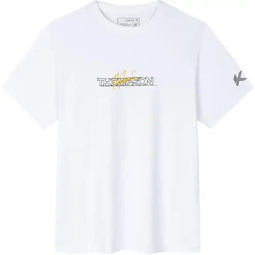 ANTA T Shirts Men's White Crew Neck Thin Straight Fit