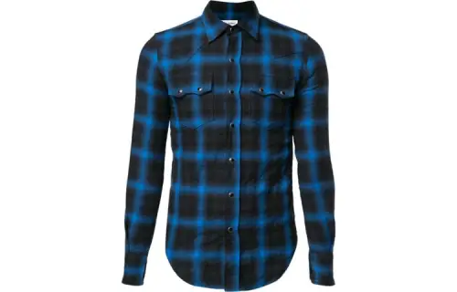 SAINT LAURENT SS21 Shirt Men's Blue