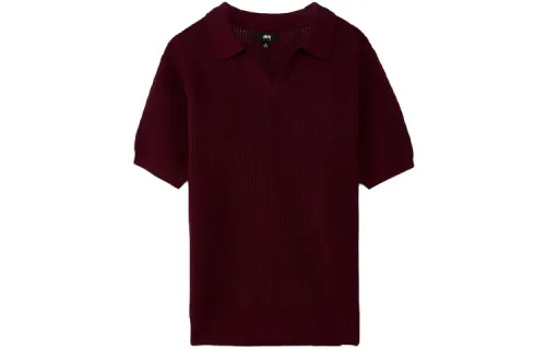 Stussy Polo Shirts Unisex Polo Collar Moderate Straight Fit