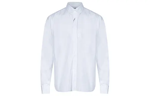 KENZO Shirts Men's White Pointed Collar Moderate Shirt