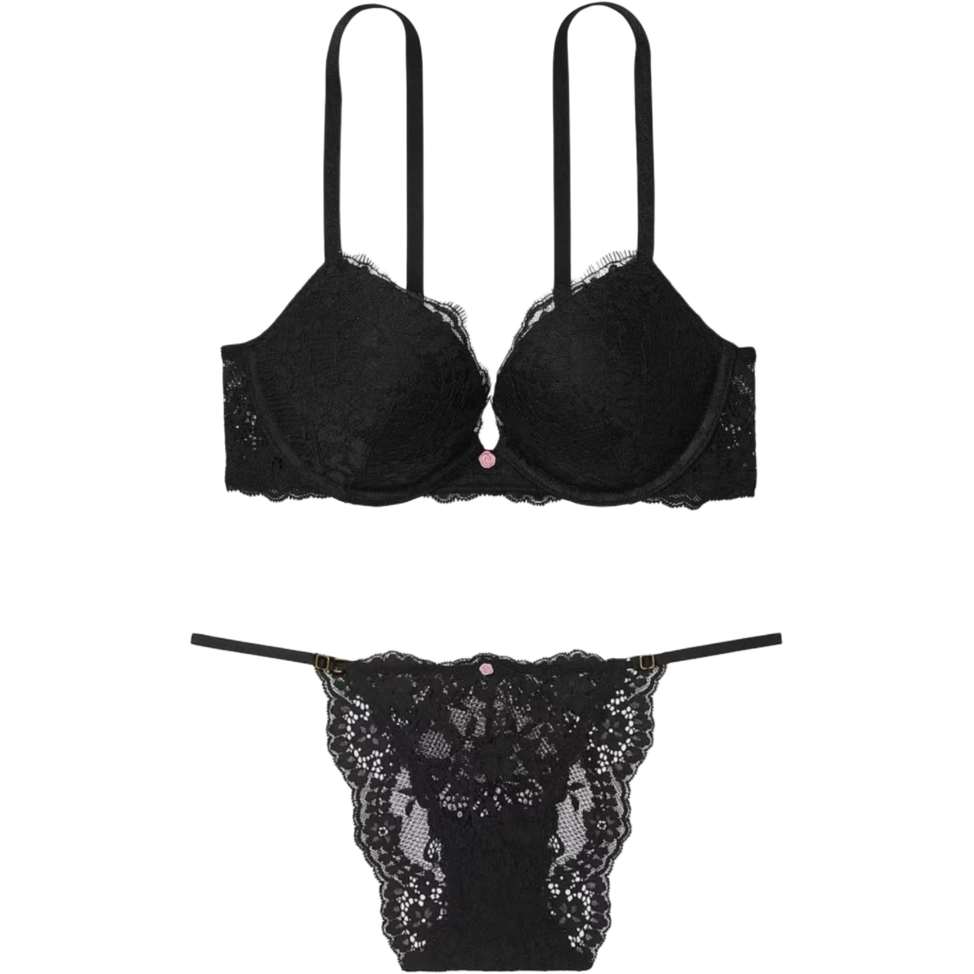 Женский комплект белья Victoria's Secret V (черный)