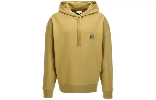 Maison Kitsuné Bold Fox Head Patch Drawstring Hoodie
