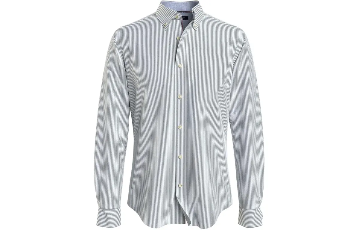 Tommy Hilfiger Shirt Men's Gray Green