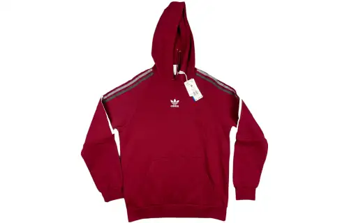 Adidas Originals Sweatshirts Men's Red Hooded Moderate Regular