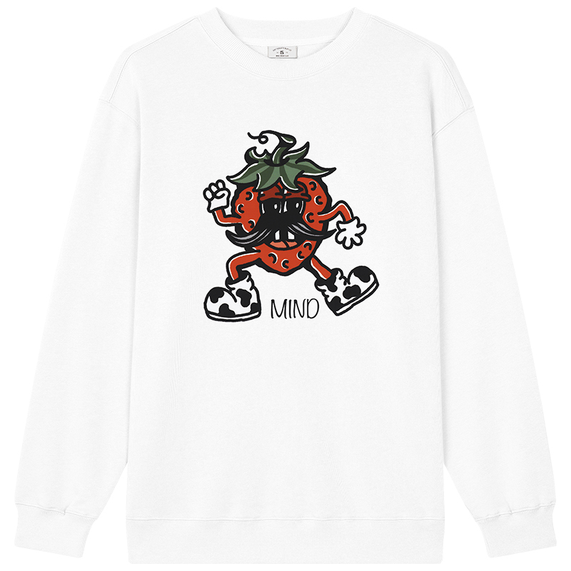 Худи MIND ERROR Strawberry Crew (черное)
