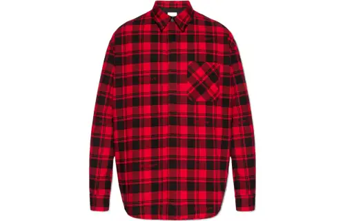OFF WHITE Shirt Regular Fit Men's Red