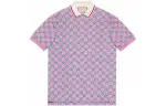 GUCCI FW22 Polo Shirt Men's Pink
