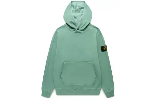 STONE ISLAND Hooded Hoodie Sweatshirt Men's Green