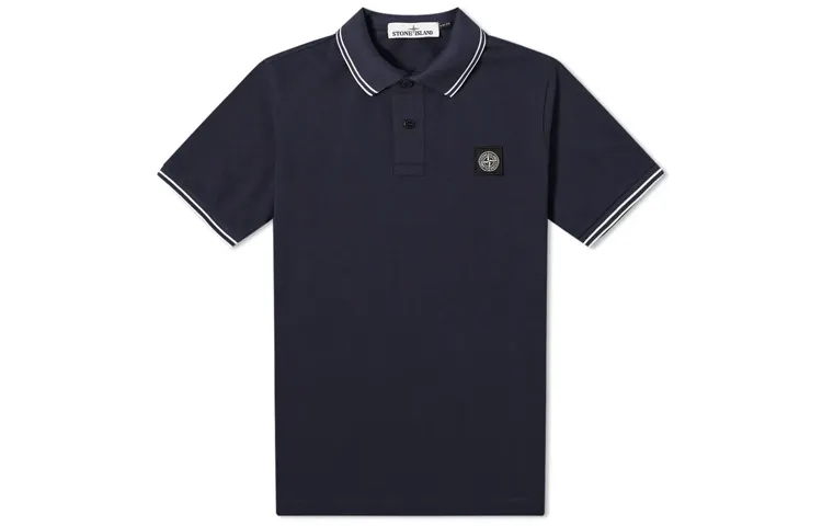 STONE ISLAND SS21 Polo Shirt Men's Marine Blue