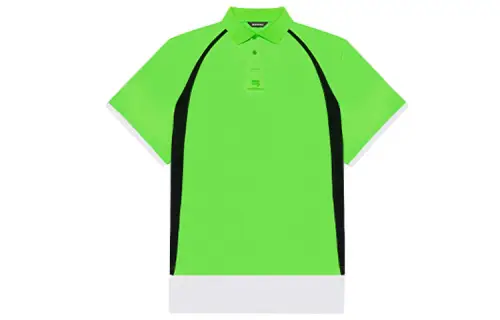 Balenciaga Polo Shirts Unisex Green Polo Collar Moderate Straight Fit