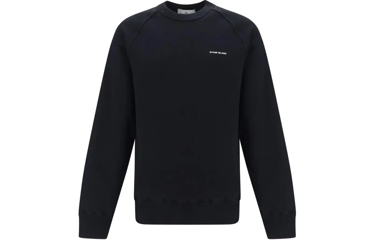 STONE ISLAND Logo-print Cotton Sweatshirt