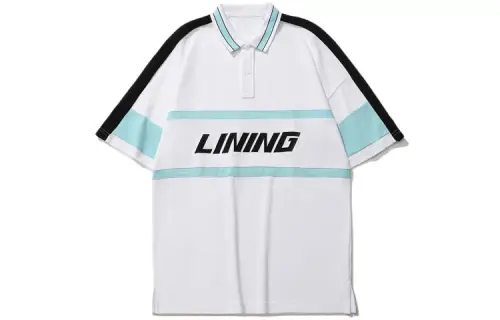 Li Ning Sports Fashion Collection Polo Shirts Men's Polo Collar Moderate Other