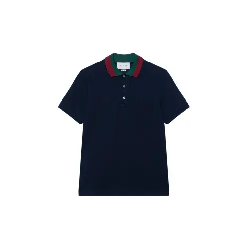 GUCCI Polo Shirt Men's Navy Blue