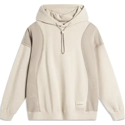 Li Ning Sweatshirt Men's Oat Gray/Dusty Gray Washed