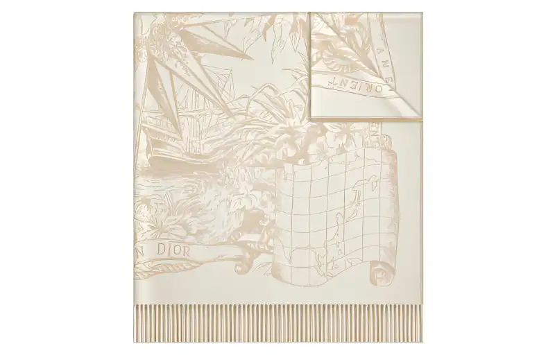 DIOR Knit Scarves Women's Beige