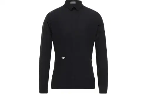 DIOR Shirts Men's Black Lapel Moderate Other