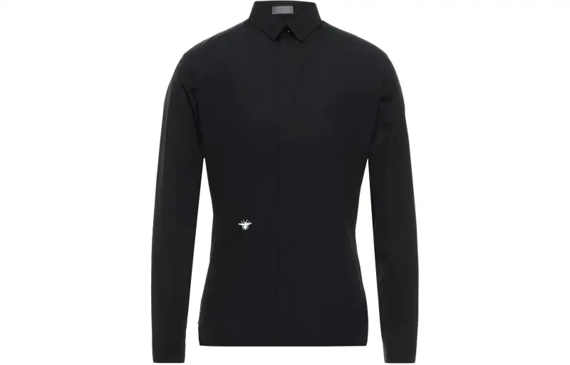 DIOR Shirts Men's Black Lapel Moderate Other