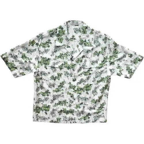 DIOR Quarterly New Products Shirts Men's White Cuban Collar Moderate Other