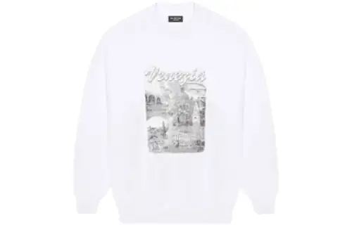 Balenciaga Venezia Print Crewneck