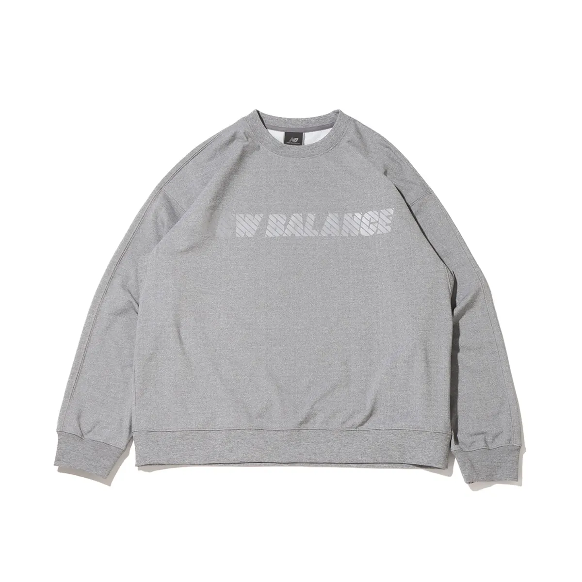 New Balance Sweatshirts Men's Gray Crew Neck Moderate Regular