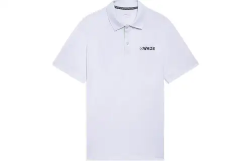 Li Ning Polo Shirts Men's White Polo Collar Moderate Straight Fit