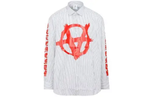 Vetements Shirts Men's Gray Square Collar Moderate Other