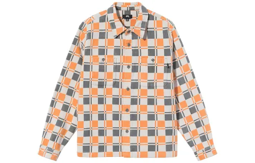 Stussy Shirts Men's Orange Thickened Other