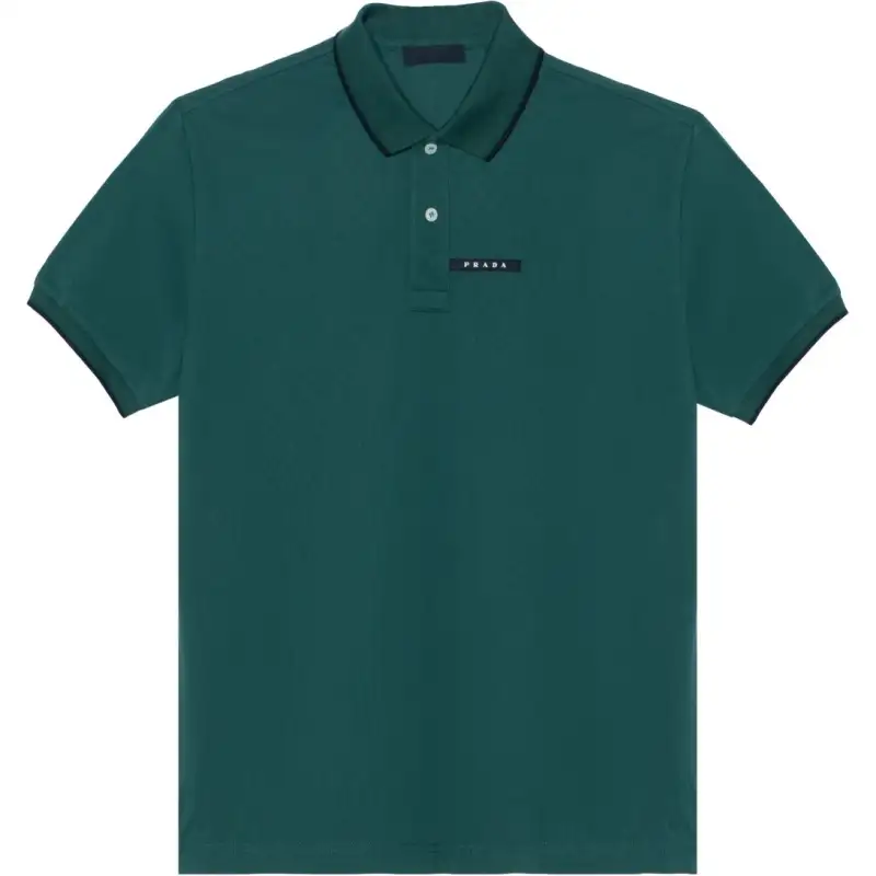 PRADA Polo Shirts Men's Jasper Polo Collar Moderate Straight Fit