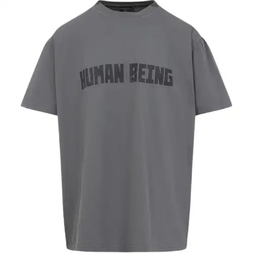 Balenciaga Slogan Printed Crewneck T Shirt