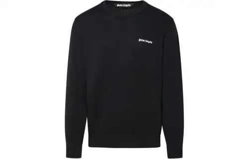 PALM ANGELS Logo Detailed Crewneck Jumper