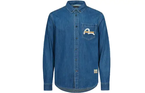 EVISU Shirts Men's Denim Blue Moderate Shirt