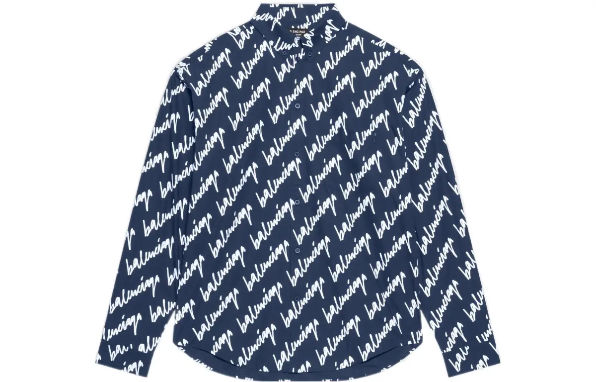 Balenciaga logo-print shirt
