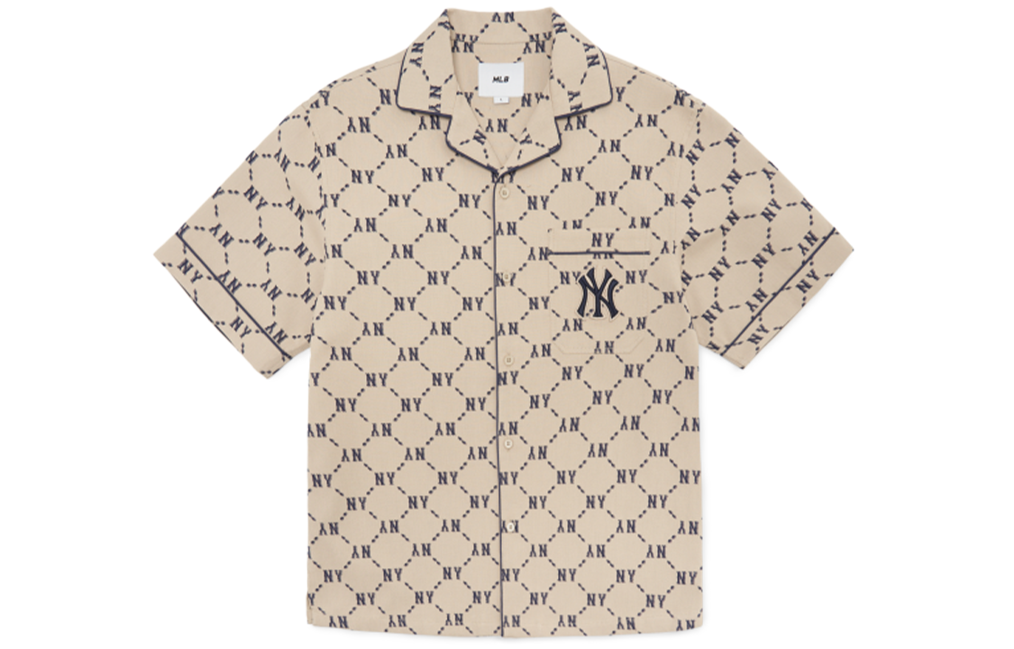 Рубашка MLB (бежевая)