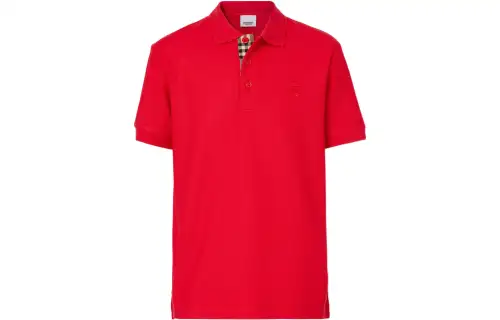 Burberry Monogram Motif Cotton Pique Polo