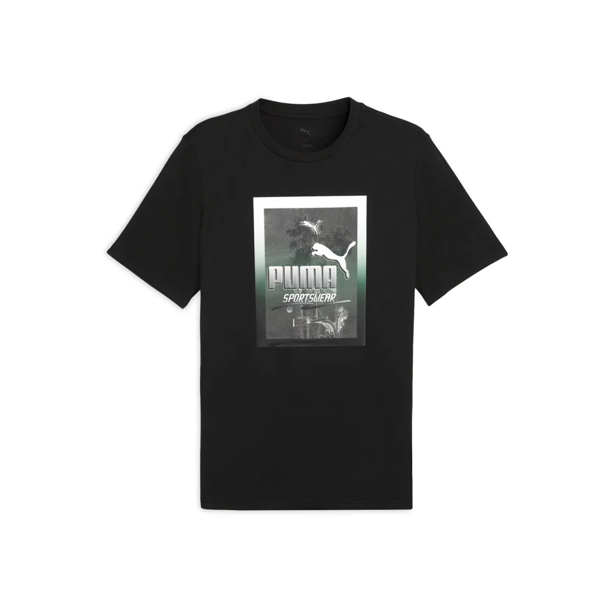 PUMA Basic GRAPHICS T Shirt Men's Black 01
