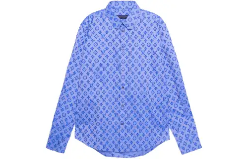 LOUIS VUITTON New Quarterly Products Of LV Shirt Men's Blue
